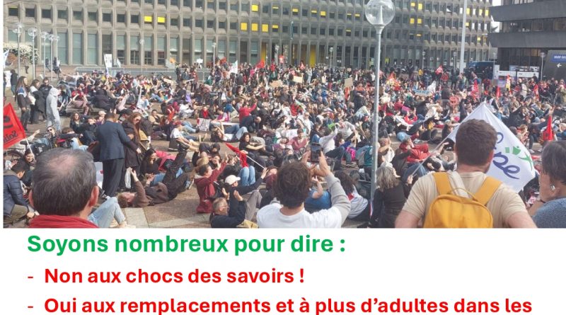 affiche pour la mobilisation à bobigny du 24 mars